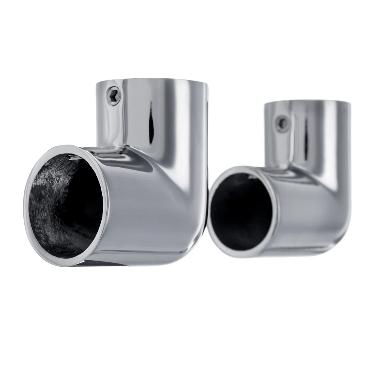 

316 Stainless Steel Pipe Connector 22mm 25mm Marine Boat Yacht Railing Handrail Pipe Tube Connector Clamp 90° Elbow Hardware