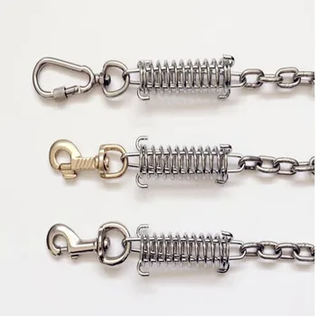 

2019 New 55CM Dog Collars Compression Spring Dog Chain Explosion-proof Spring Short-strap Shock Absorber Spring Dog Accessories