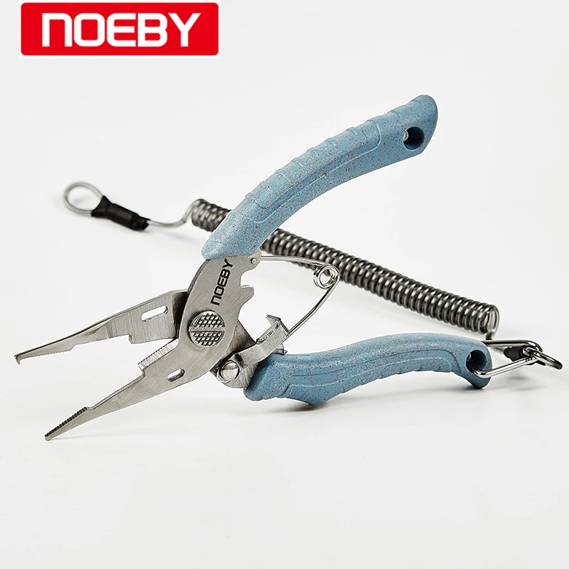 NOEBY Fishing Accessories Mini Pliers Tool For Small Slip Ring Of Lures Stainless Steel Fishing Plier Braid Line Cutter hot clipper tool plastic handle multi function stainless steel scissor hook removers fishing pliers bait line cutter