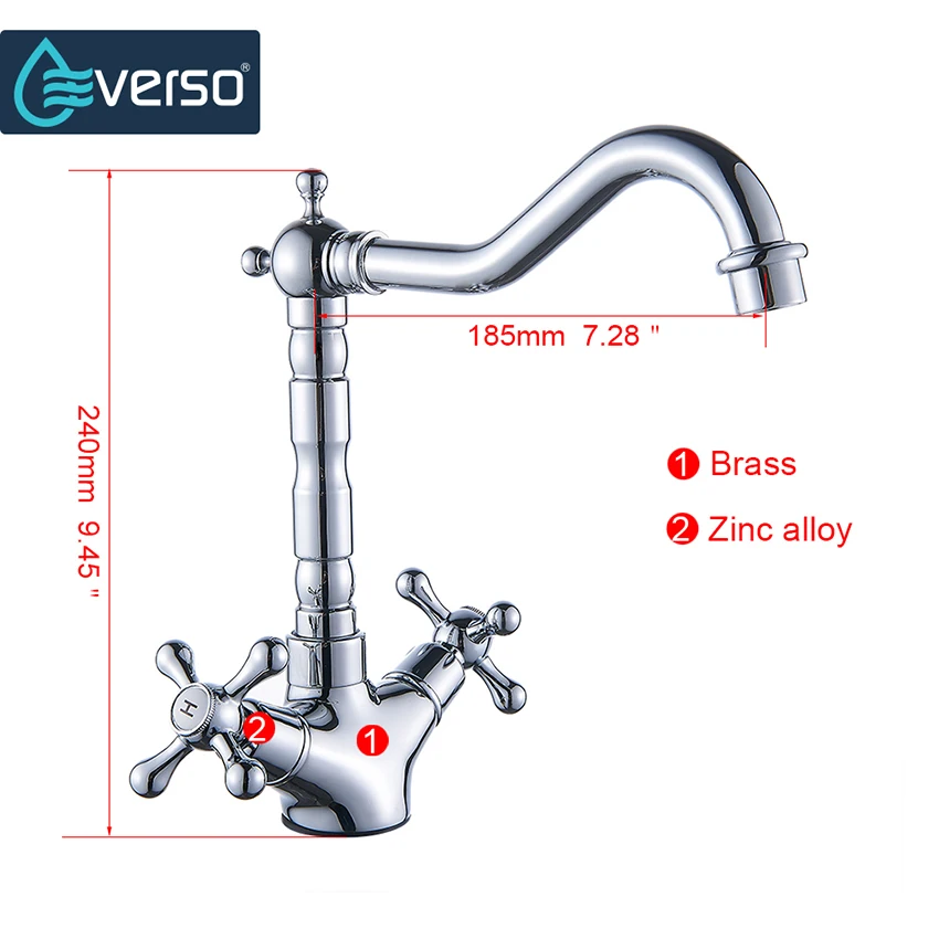 Винтажный кран для питьевой воды латунный поворотный на 360 градусов|kitchen faucet|mixer