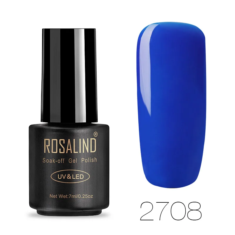 RA2708 ROSALIND лак для ногтей гель наращивание ногтей отмачиваемый УФ Полупостоянный светодиодный Маникюр Гибридный гвоздь лак гель Лаки - Цвет: RA2708