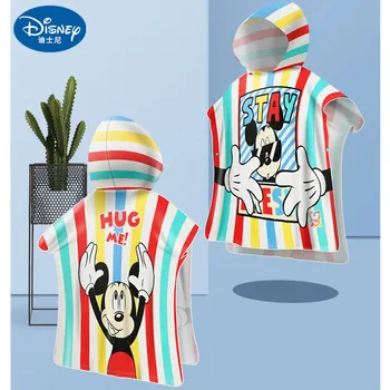 

Summer Minnie Mickey m Children Cotton bath towel beach towel Bathrobe Vacation swimming beach bathe Water absorption fashion