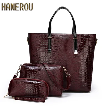 

Luxury Serpentine Women Handbag Designer Crossbody Bags Pendent Leather 3Pcs Bag Set Tote Bag Women Shoulder Handbags Sac A Main
