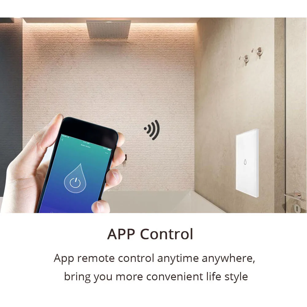 Умный Wi-Fi водонагреватель переключатели голосовое дистанционное управление стандарт США Сенсорная панель таймер уличная работа Alexa 4G приложение управление