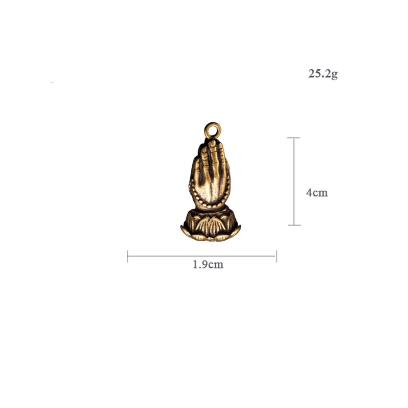 brass buddha hand keychain (4)