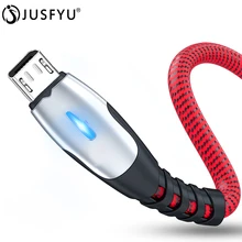 JUSFYU 5A Micro USB Cable Fast Charging Sync Data Mobile Phone Adapter Cable For Android Phone Samsung Xiaomi Sony HTC LG Cables mini micro usb electric fan cell phone cooling for android phone for samsung for htc for lg