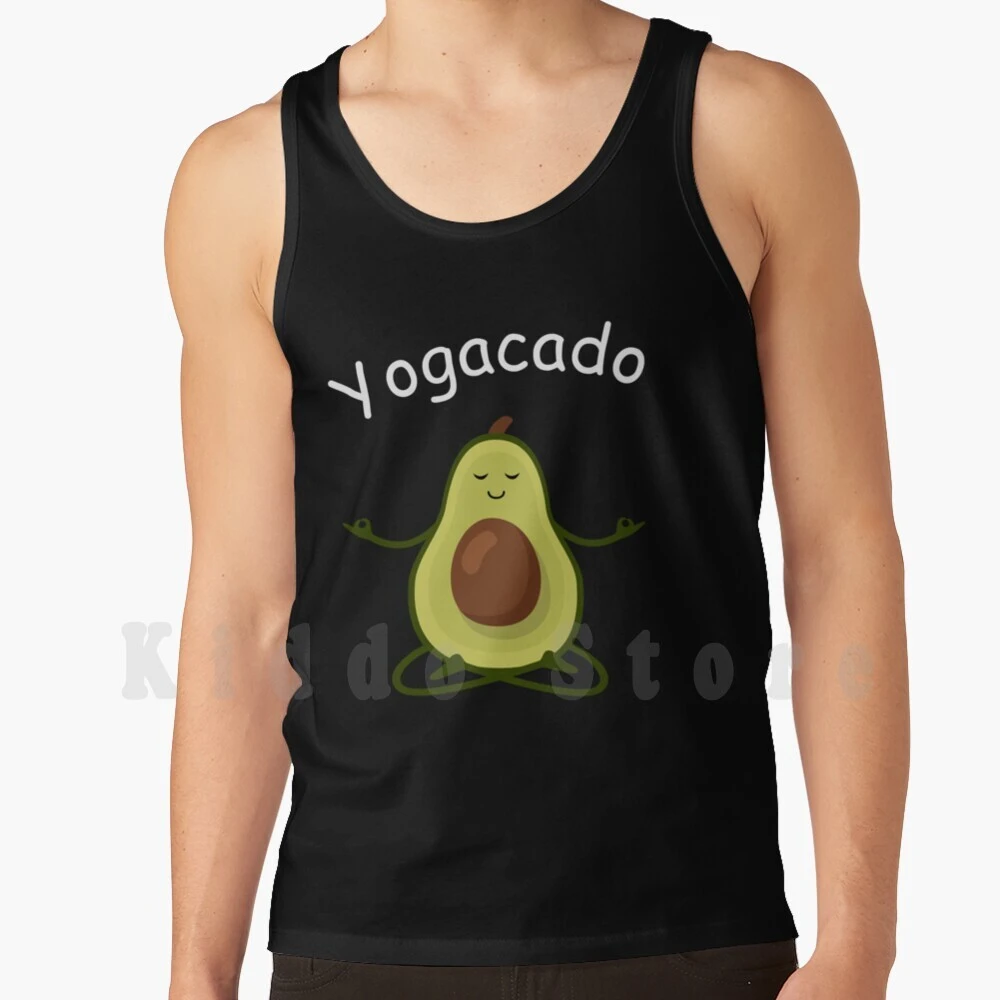 Funny Saying Yoga Avocado Yogacado Fitness Fun Tank Tops Vest 100 Cotton Yoga For Yoga Yoga Friends Meditation Tank Tops Aliexpress