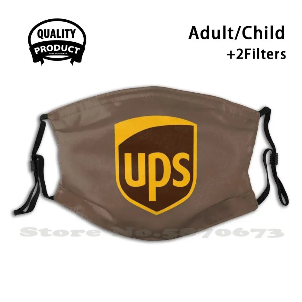 

Parcel Courier Classic United Postal Mail Delivery Service Reusable Mouth Mask Filter Cool Funny Masks Going Stinkpad