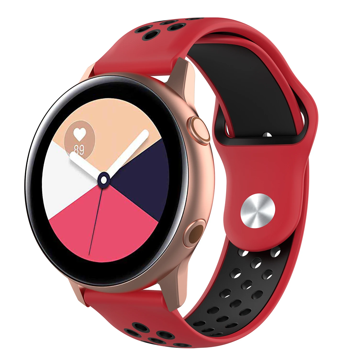 Смарт браслет силиконовый спортивный ремешок для часов Huami Amazfit Bip Garmin Vivoactive 3 Vivomove
