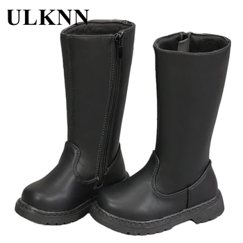 

ULKNN Children's Winter Hight Boots 2020 New Boys Girls Warm Design Martin Boots Baby Korean Style Cotton Shoes Anti-slip