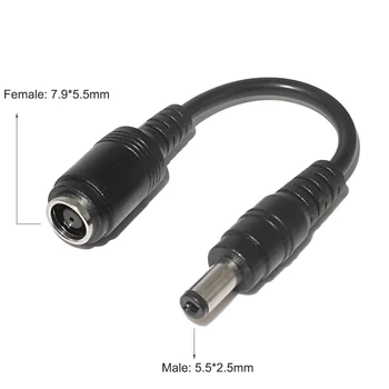 

Dc Power Adapter Charger Plug 5.5x2.5mm Male Plug to 7.9x5.5mm Female Jack Cable Cord For Asus Lenovo Toshiba Laptop Charger
