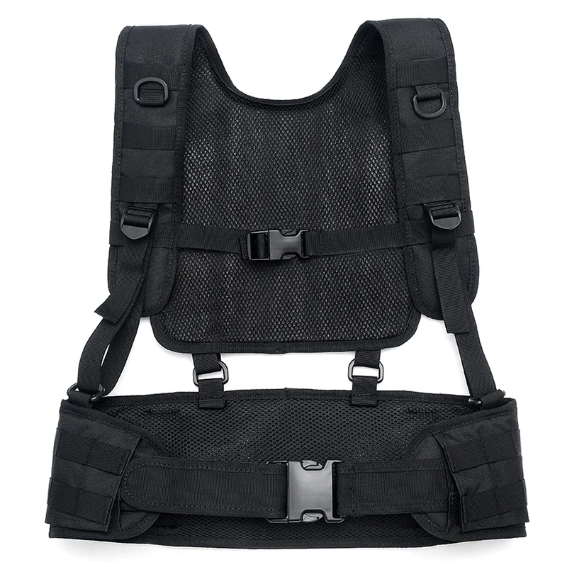 Molle Chest Rig Vest Accessories Vests Harness Padded Belt Outdoor Equipment | Спорт и развлечения