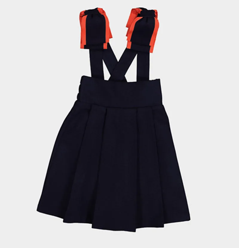 

2019 Autumn and Winter New Carbon with The Same Girls Velvet Dress, Woolen Bow Tie Dress