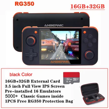 

HOT Retro Game RG350 Video Game Handheld game console MINI 64 Bit 3.5 inch IPS Screen 16G+32G TF Game Player RG 350 PS1