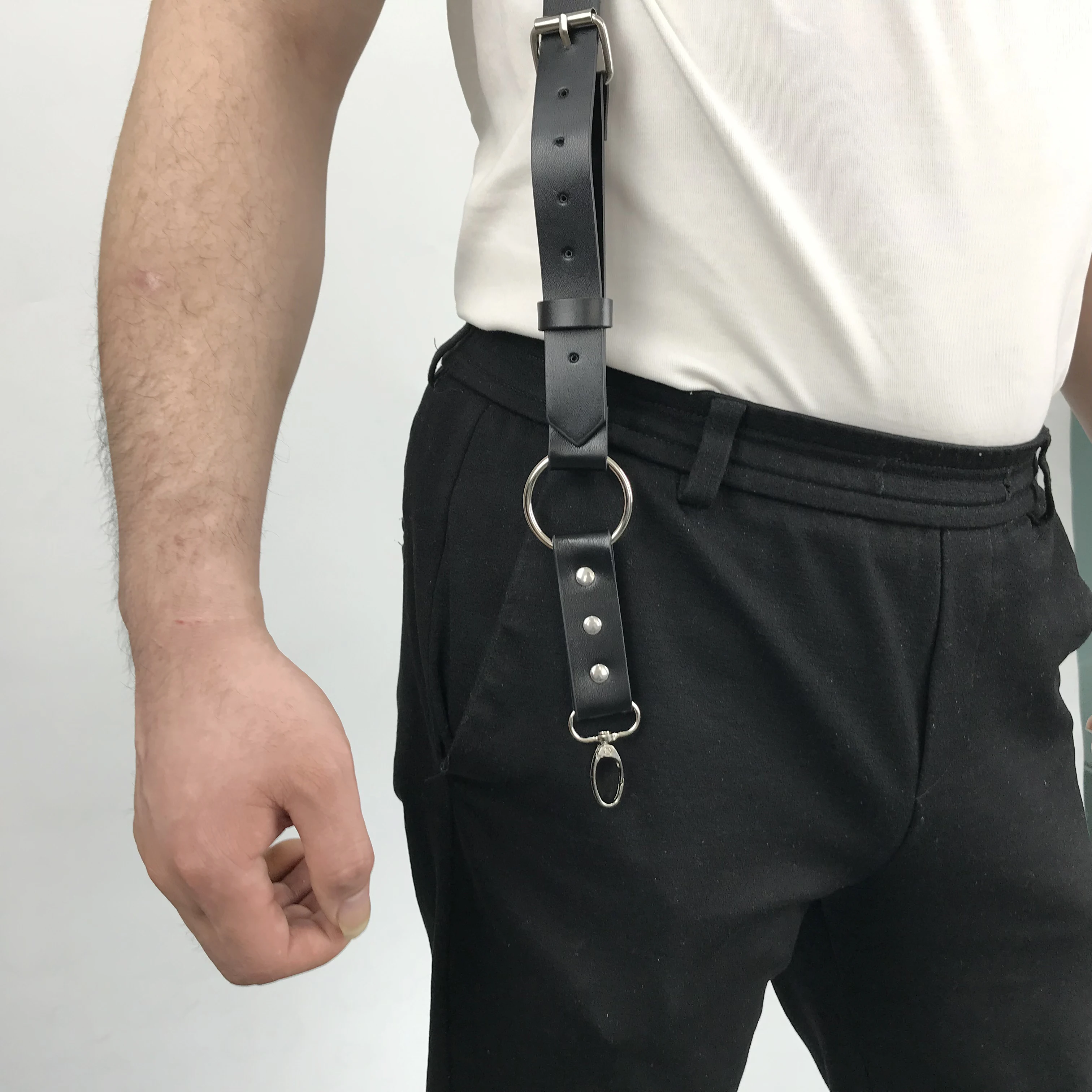 Сексуальные мужские кожаные Бриджи БДСМ бондаж эротический пояс гей Фетиш