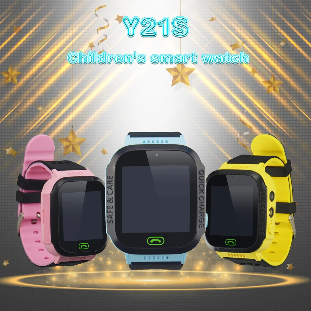 

GSM GPRS Kid Locator Children Wrist Watch Tracker Y21S 2G No GPS Module Add Anti-disturb Mode Function Waterproof Watch Tracker