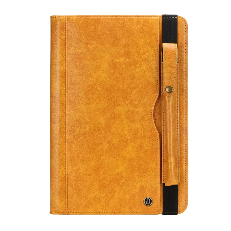 Yellow Чехол для Samsung Galaxy Tab A A2 10,5 дюймов SM-T590 T595 T597 чехол с держателем карандаша Смарт кожаный Слот для карт чехол для планшета - Цвет: Yellow