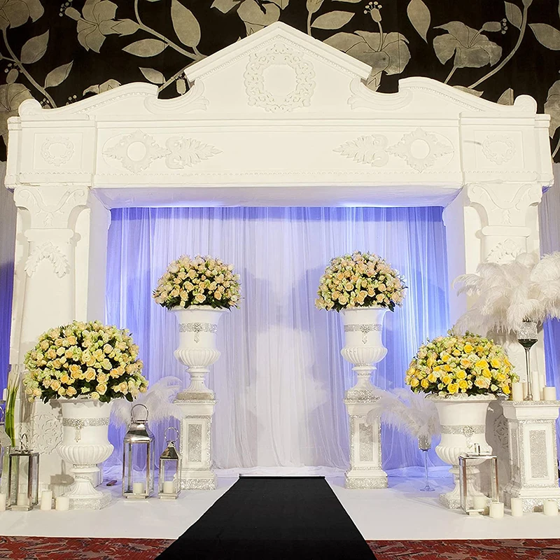 Classic Black Non-slip Carpet, Wedding Aisle Runner, Non-woven Fabric Decoration, Film Carpet, Funeral Event
