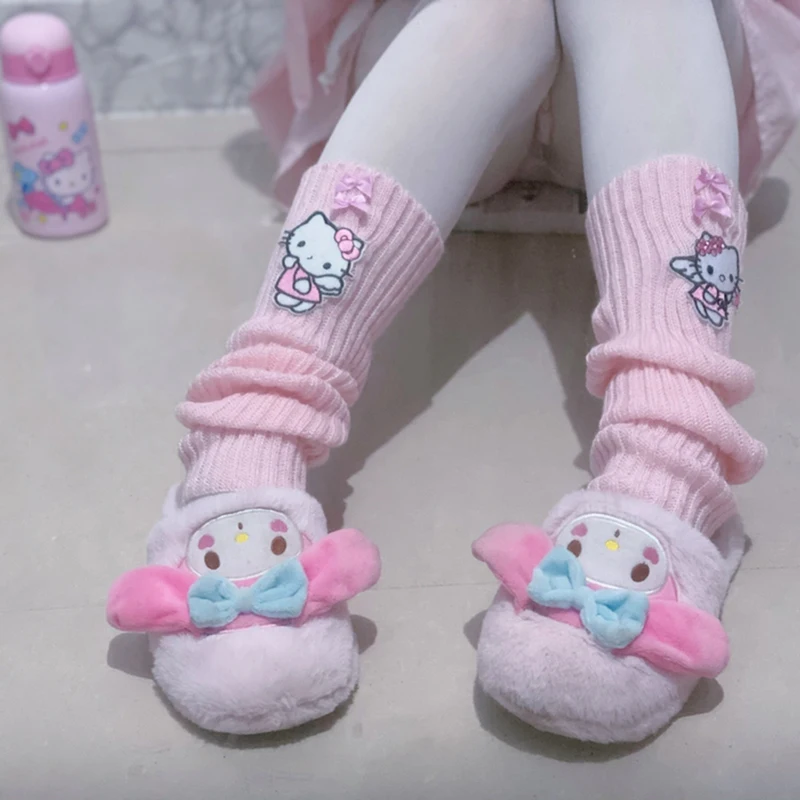 

Winter Leg Warmers Socks Cute Cat Oversleeves for Sweet Girls Spice Girls Pink Lolita Accessories Stylish Gothic Gloves