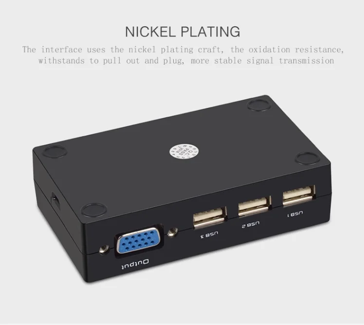 USB KVM переключатель коммутатор 2 порта VGA переключатель SVGA коробка USB 2,0 Maus Tastatur 1920*1440 общая клавиатура мышь монитор