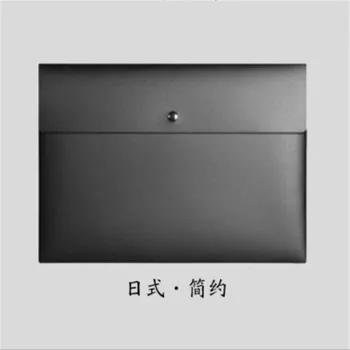 

1pcs PVC A4 Size Business style File Folder Button Document Filing Bag Stationery Bag School Office Supply