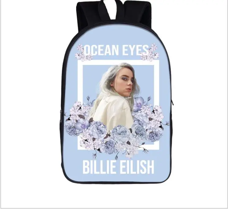 Picture color Рюкзак Billie Eilish для подростков мальчиков и девочек, детские школьные сумки в стиле хип-хоп, Женская Повседневная сумка, школьный рюкзак для студентов - Цвет: Picture color