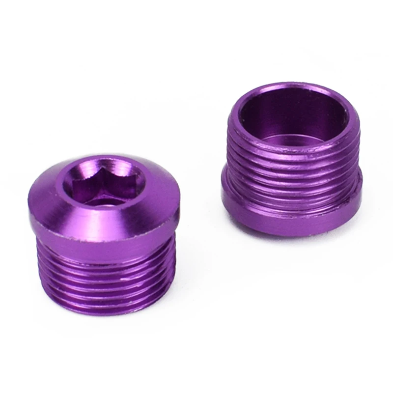 PURPLE 1 пара велосипедных педалей с ЧПУ, запасные части для велосипедных педалей из алюминиевого сплава, защита от ржавчины, велосипедные педали с подшипником, 4g, цветные - Цвет: PURPLE