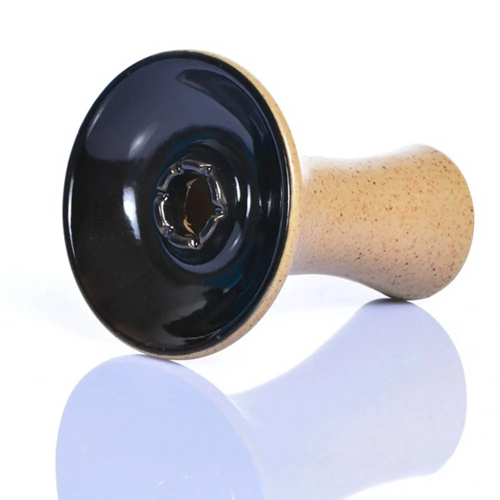 New Ceramic Hookah Bowl Black Brown Shisha Tobacco Bowls Chicha Cachimbas Sisha Nargile Tools
