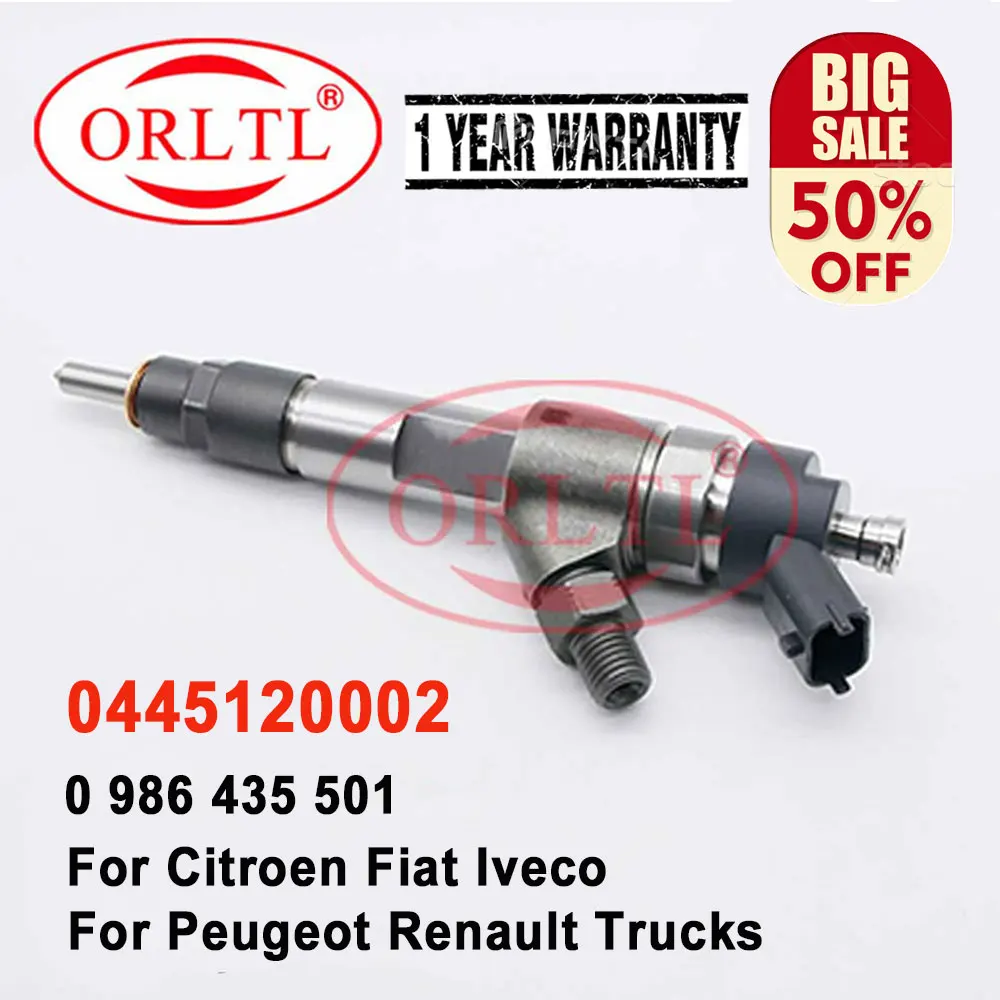 

0445120002 Diesel Fuel Injector 0 445 120 002 Fuel CR Sprayer Injection For BOSCH IVECO DAILY FIAT Citroen PEUGEOT RENAULT