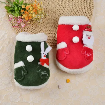 

Christmas Dog Clothes Warm Flannel Coat For Dogs Chihuahua Winter Halloween Costume for Small Dogs Pet Puppy Cat Clothing