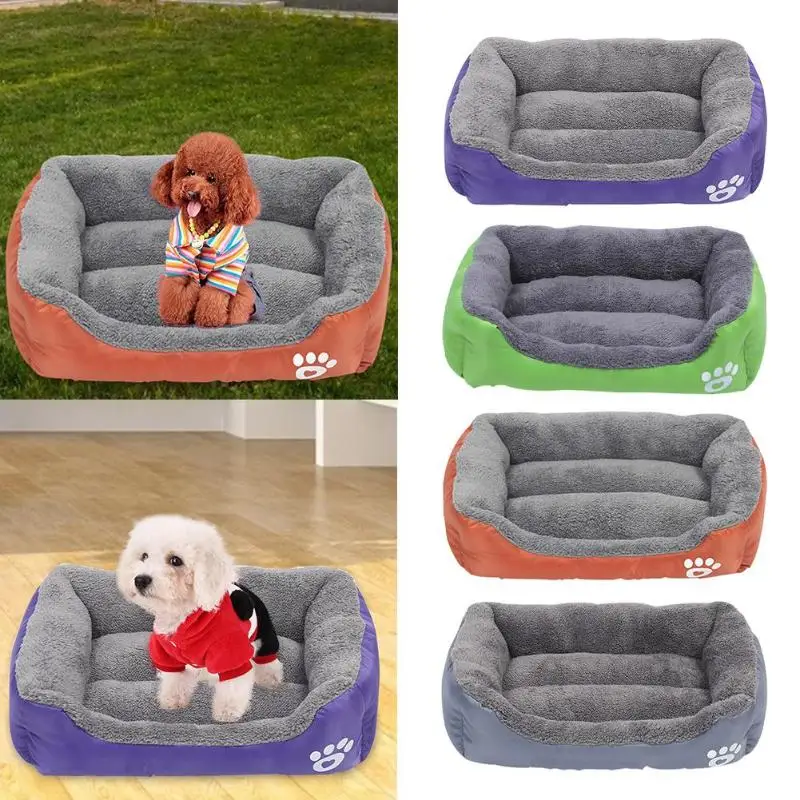 

Dogs Bed For Small Medium Large Dogs Pet House Waterproof Bottom Soft Fleece Warm Cat Bed Sofa House