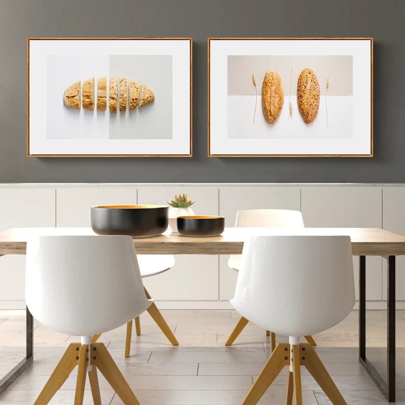 Скандинавский декор для кухни холст с рисунком хлеба картины западного