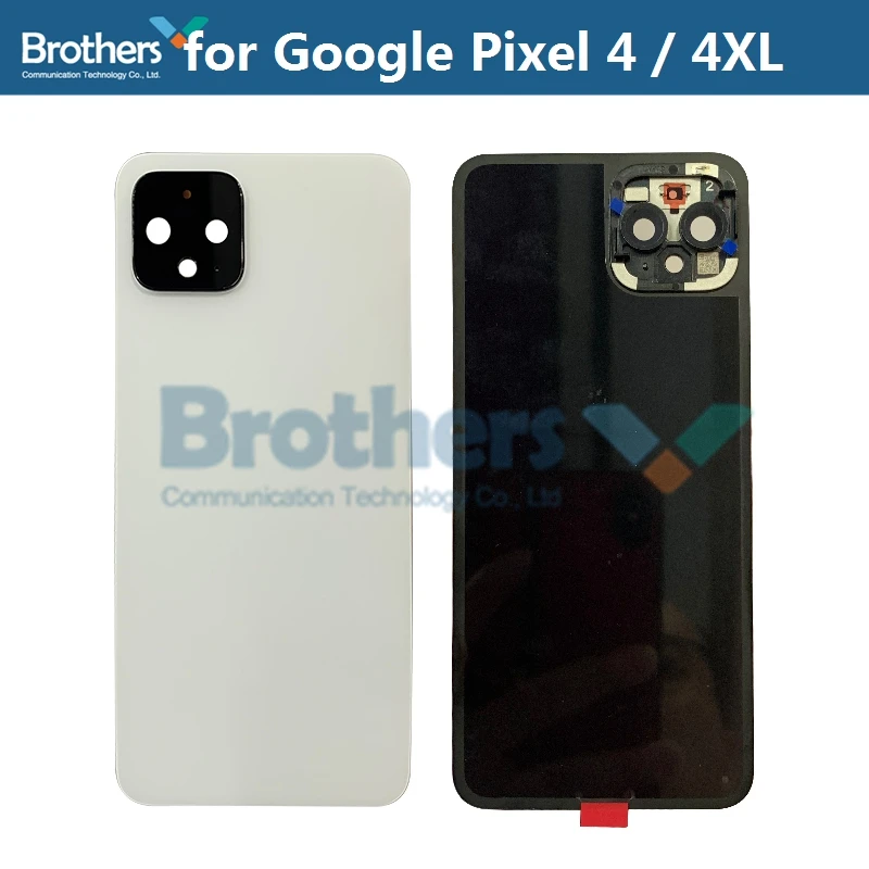 Корпус батареи для Google Pixel 4 4XL, задняя крышка, чехол для Pixel4 с объективом камеры, стекло, клей, дверь, задний корпус, запчасти для телефонов