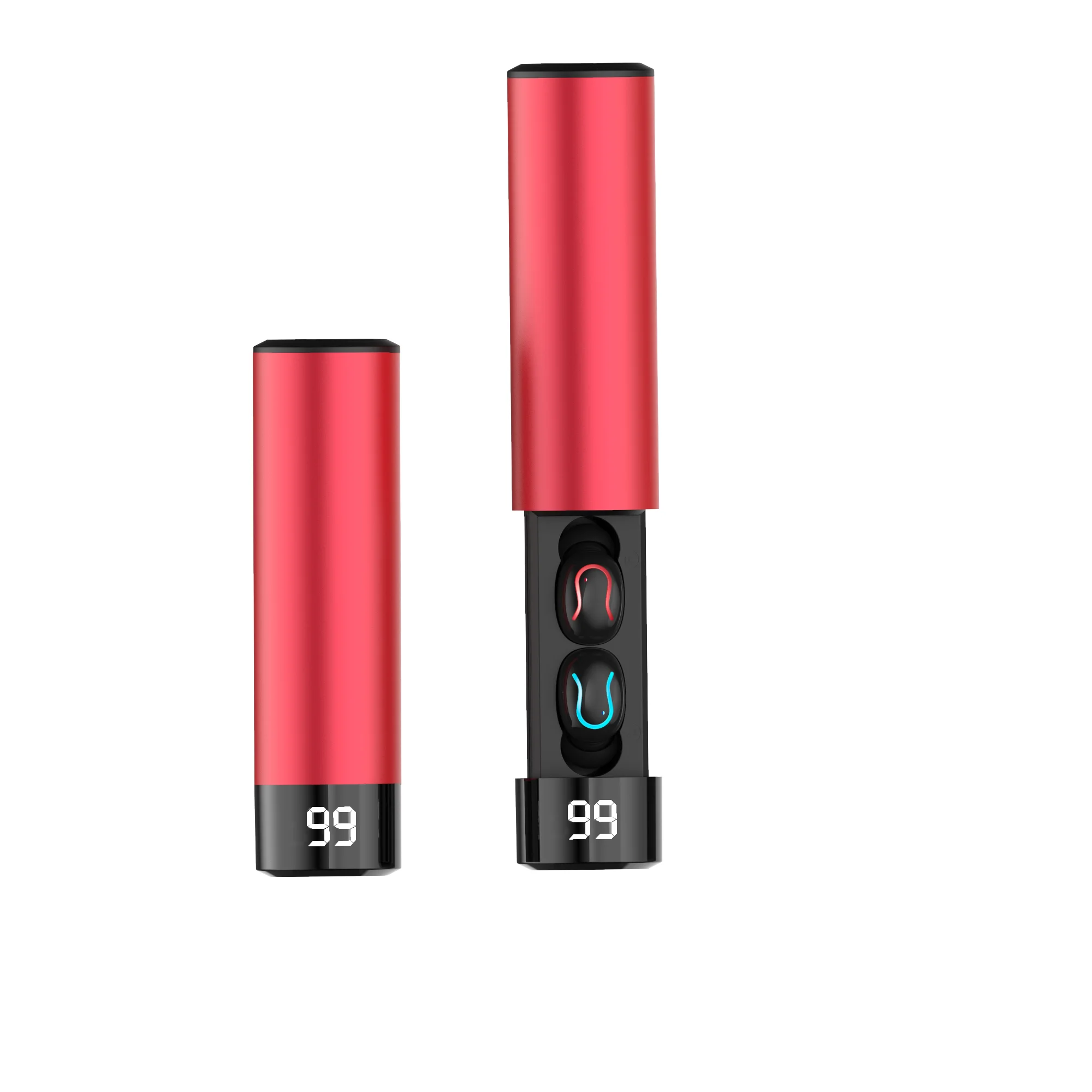 Q67 мини-наушник bluetooth TWS 5,0 беспроводные наушники 3D стерео с двойным микрофоном спортивные водонепроницаемые наушники Авто сопряжение гарнитура - Цвет: Red E