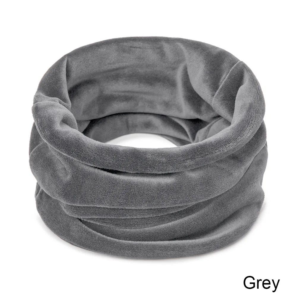 Бархатный шарф, Повседневная маска для лица, для шеи, теплый воротник, модные Снуды для женщин, мужчин, осень, зима, Термальный, для улицы, шарф унисекс - Цвет: grey