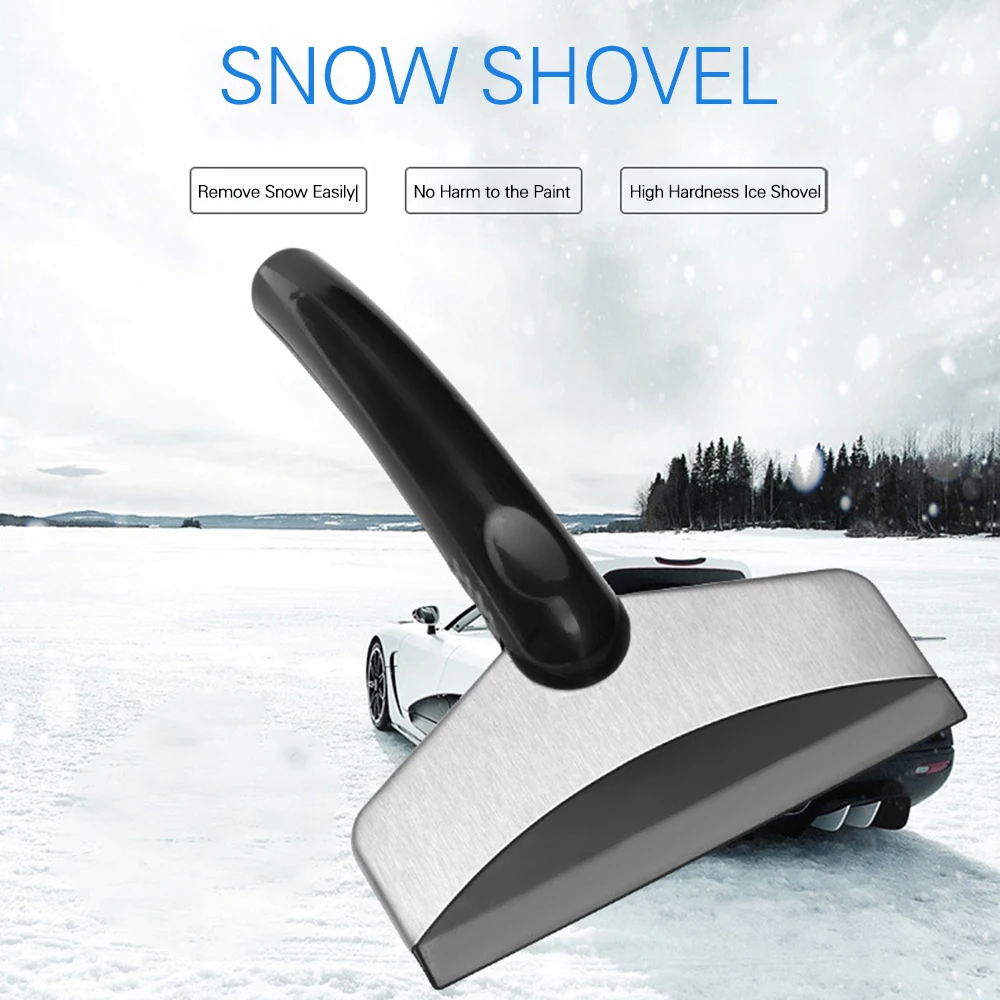 

2pcs Snow Ice Deicing Scraper Shovel Car Windshield Cleaning & Winter Deicing Snow Removal Scraper Ice Shovel Auto Tools
