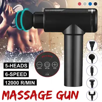 

12000 rpm/m 6 Gear Massage Guns Fascia Guns Sport Therapy Muscle Massager Body Relaxation Pain Relief Slimming Shaping Massager