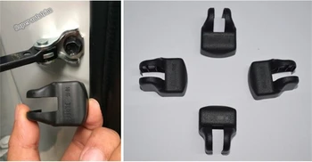 

Lapetus Door Stop Rust Waterproof Protector Decoration Frame Cover Kit Fit For Toyota C-HR CHR 2016 - 2020 Plastic Black