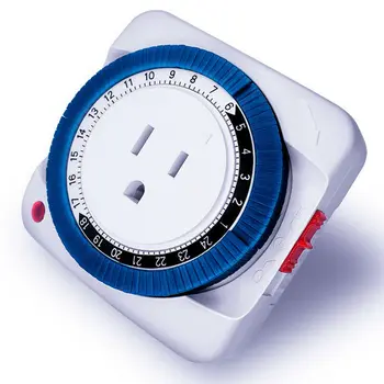 

Plug-in Timer Switch Socket Automatically Turn On Off Electrical Appliances 15 Minutes to 24 Hours Timing Socket Time Controller