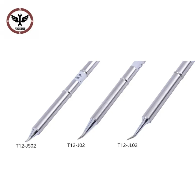 

FINDAMAZE T12 fine bend type iron tip T12-JL02 J02 JS02 for FX951STC AND STM32 OLED Soldering Station