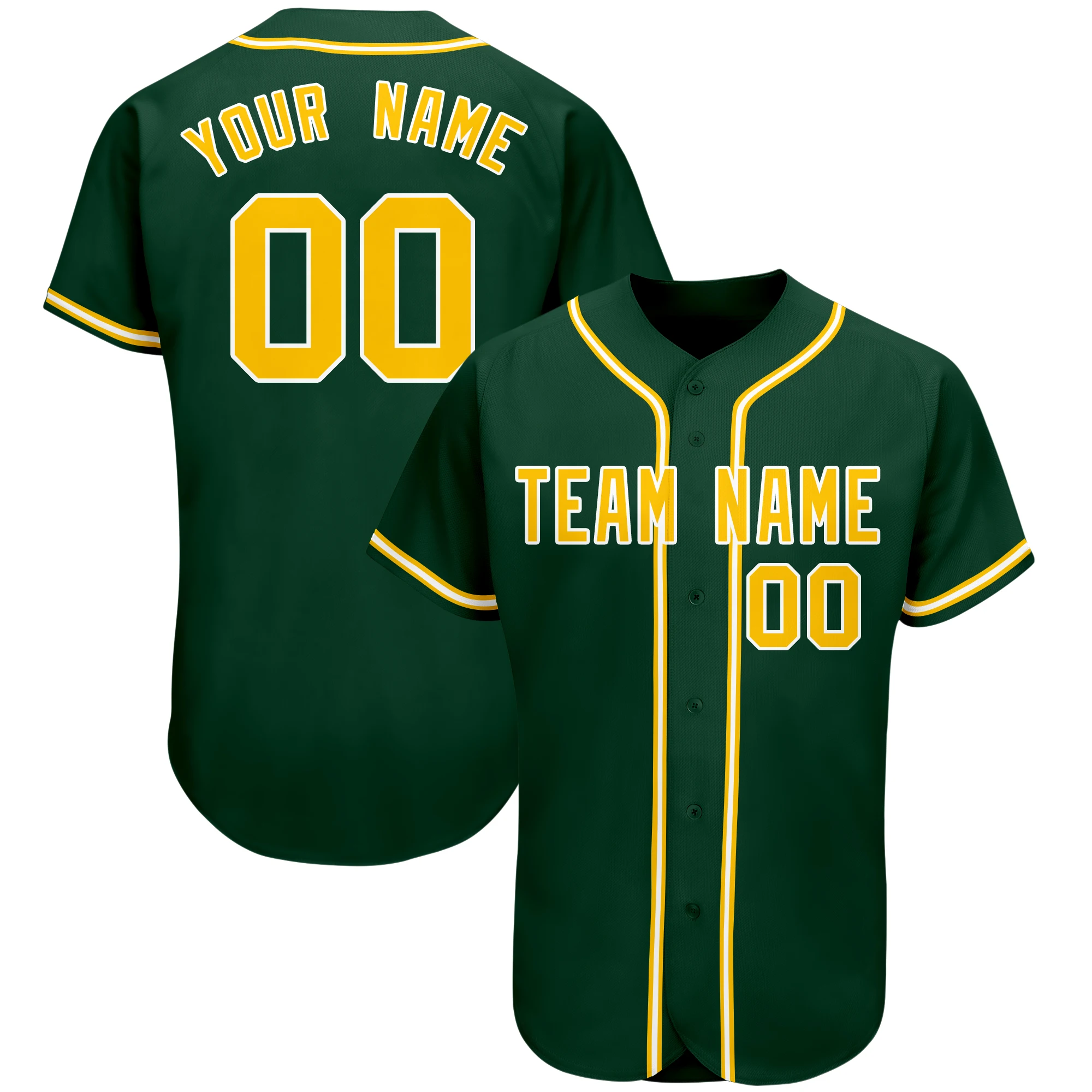 Baseball Jersey New Baseball Clothes Male Student School Team Game Training Clothes DIY Printing Size
