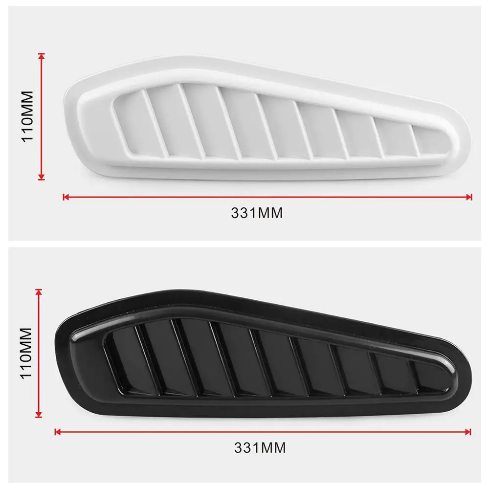 2 шт. Автомобильный декоративный воздухозаборник, ковш турбо, крышка капота, крышка капота, крыло, автомобильные аксессуары, запчасти