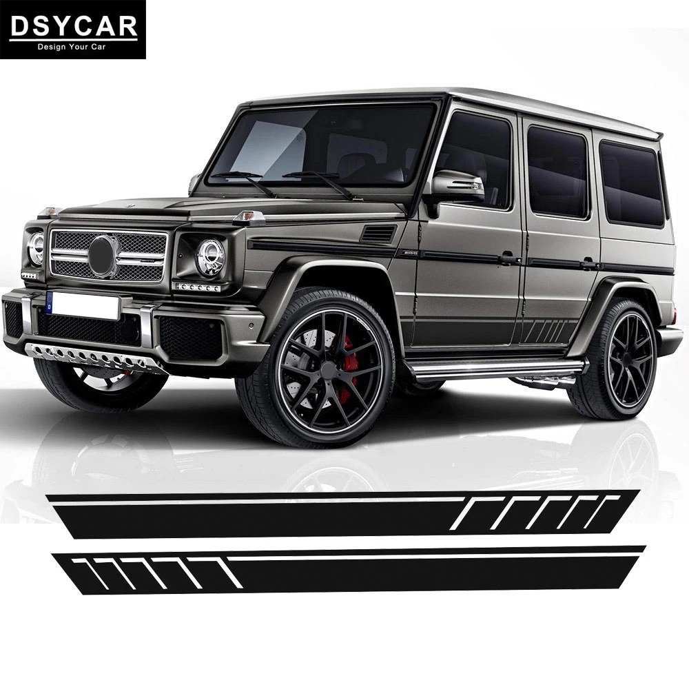 

1Set Car Side Skirt Decal Sill Door Side Decal Stickers Vinyl Door Side Stickers for Mercedes Benz G500 G63 W463 G65