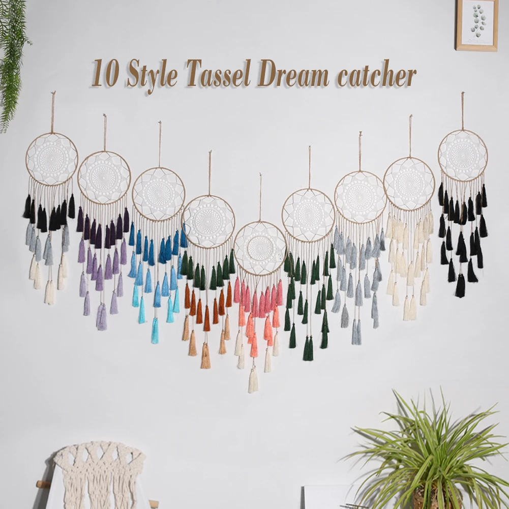 Нордический богемный домашний декор ручной работы кисточка Ловец снов украшение