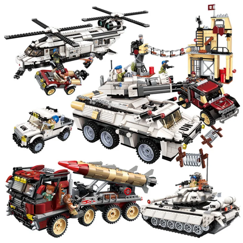 Высокое качество гром Миссия тяжелого оружия атака совместимые Legoings DIY Сборка