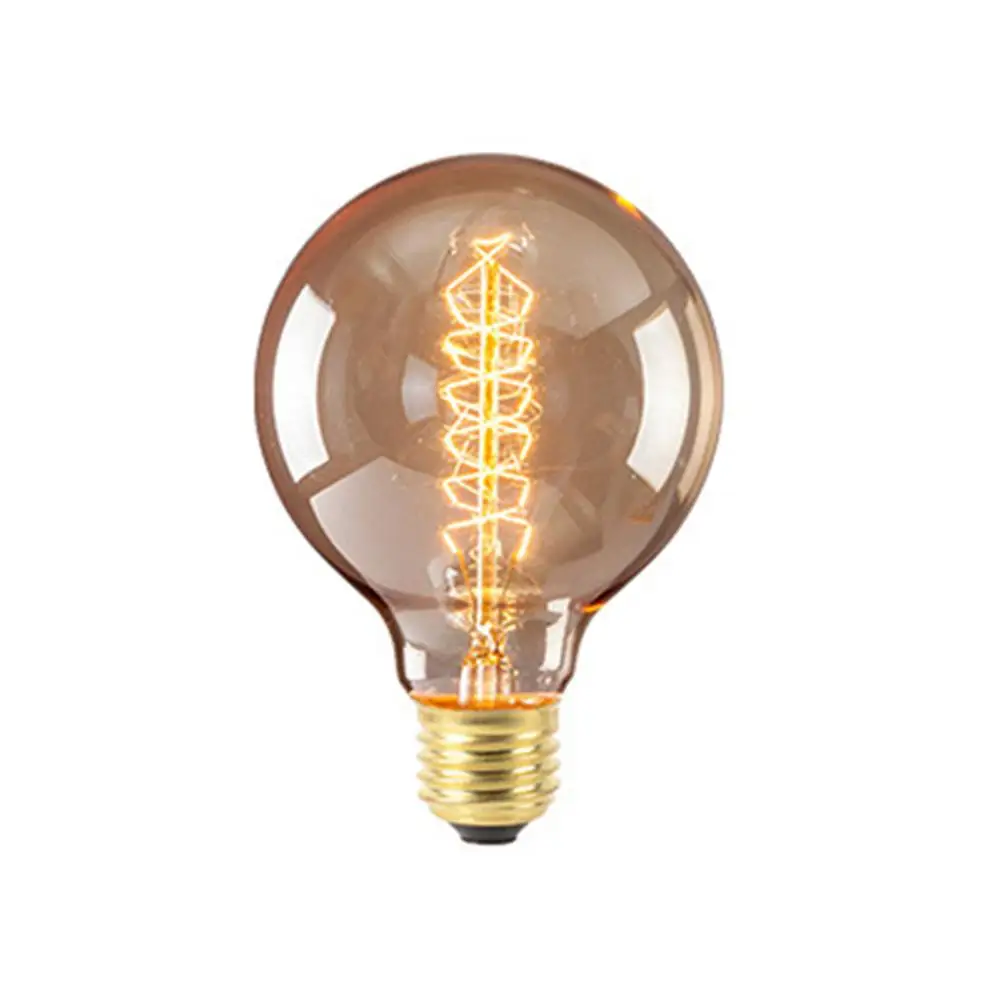G95 spiral Ретро Edison led светильник лампочка E27 220V ST64 G80 G95 G125 лампа накаливания Подвесная лампа-канделябр дома Винтаж Декор лампада - Цвет: G95 spiral