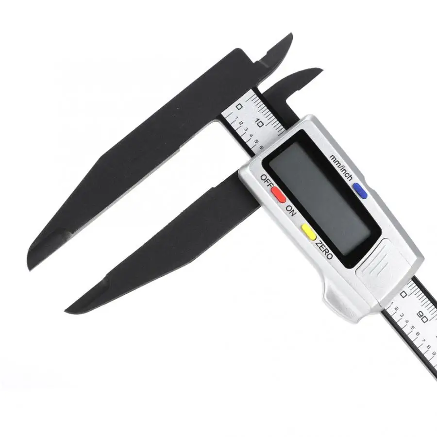 200mm Digital Caliper Carbon Fiber Ruler with 50mm Long Jaw Electronic Reading Display Measuring Tool New