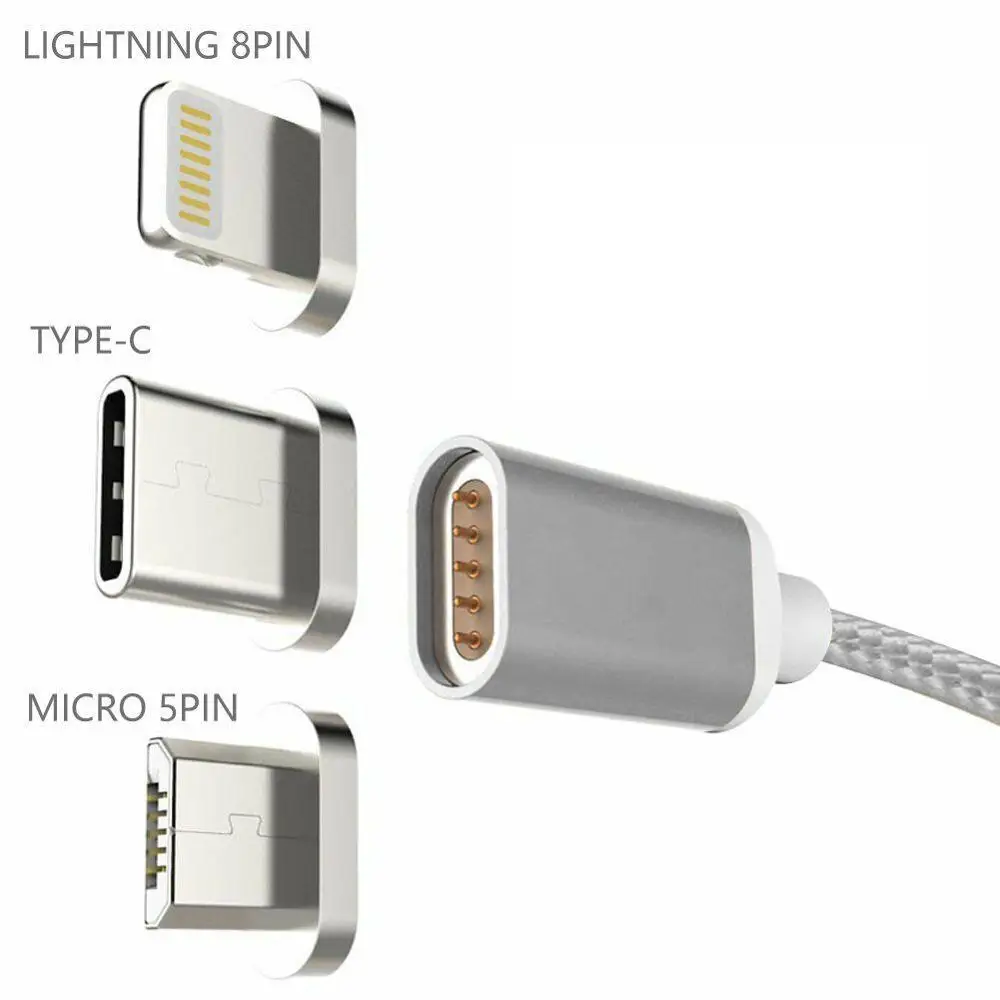 Магнитный кабель USB для быстрой зарядки, магнитный кабель usb type C для зарядки и передачи данных, кабель Micro USB для мобильного телефона, usb-шнур