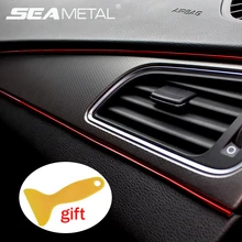 5 м Автомобильная полоса для отделки интерьера авто приборная панель молдинги отделка края двери декоративная полоса универсальные авто аксессуары для автомобиля Sryling