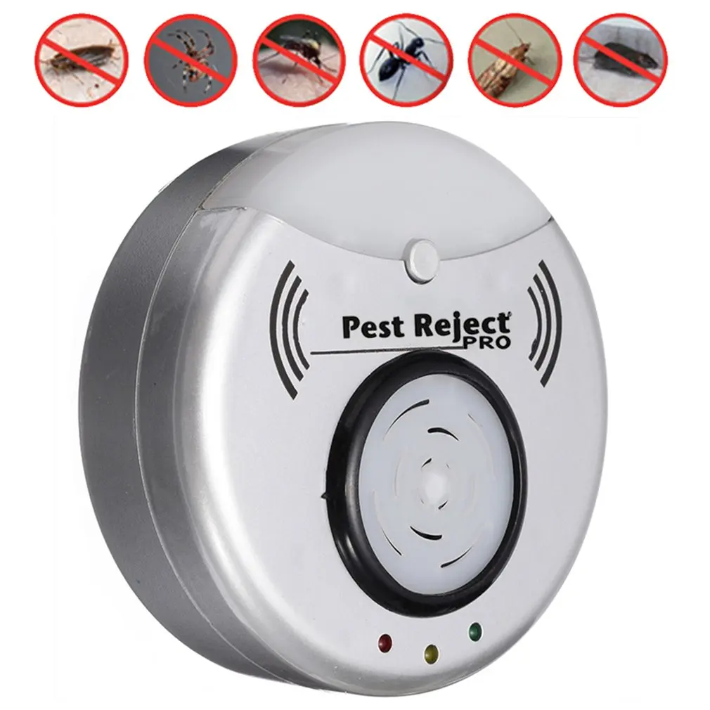 

New Ultrasonic Mouse Cockroach Pest Repeller Device Insect Rat Spiders Anti Mosquito Killer Pest Control Household Pest Rejector